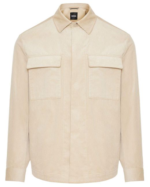 Boss Natural Corduroy Overshirt for men