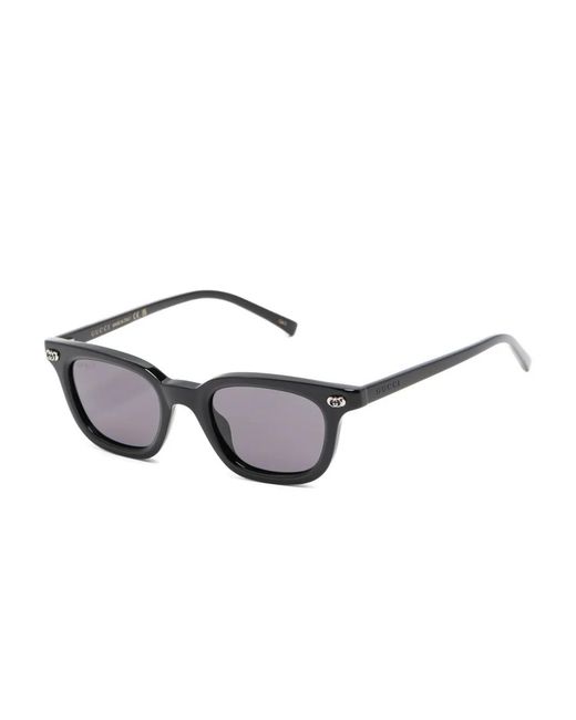 Gucci Black Oval-Frame Sunglasses for men