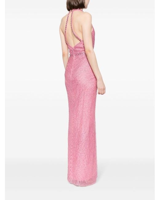 Jenny Packham Pink Petunia Embellished Gown