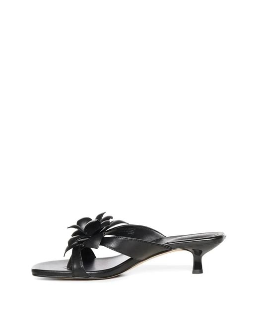 MICHAEL Michael Kors White Jacie Floral-Applique Kitten-Heel Sandals
