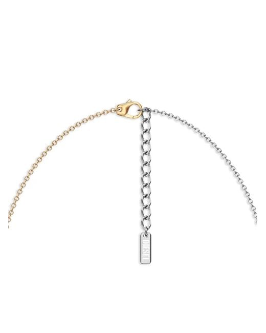 DIESEL White D-Component Chain Necklace