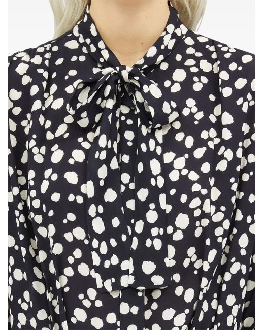 MSGM White Spot-Print Maxi Dress