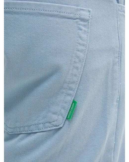 Benetton Blue Five-Pocket Jeans for men