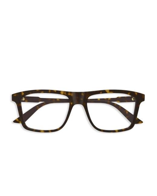 Gucci Brown Square-Frame Glasses for men