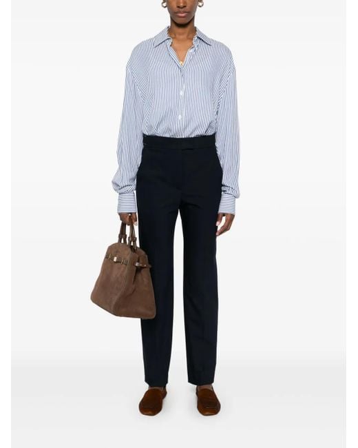 Brunello Cucinelli Blue Tapered Trousers