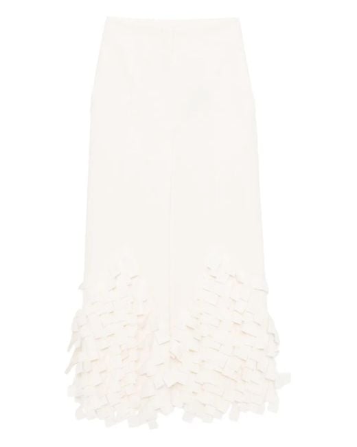 A.W.A.K.E. MODE White Rectangle Detail Pants
