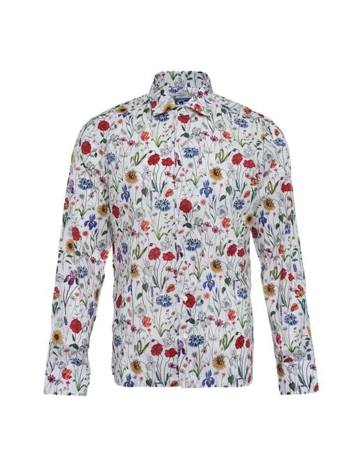 Junya Watanabe White Floral Shirt for men
