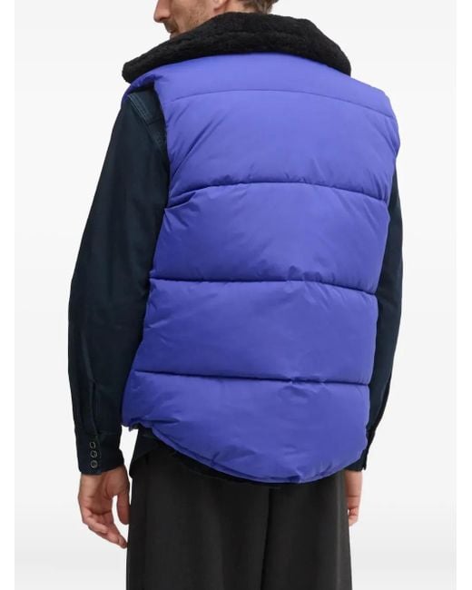 A.P.C. Blue Gesteppte Weste