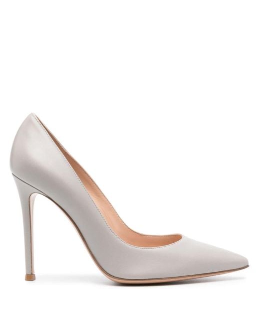 Gianvito Rossi Gianvito 100mm Leather Pumps in White Lyst