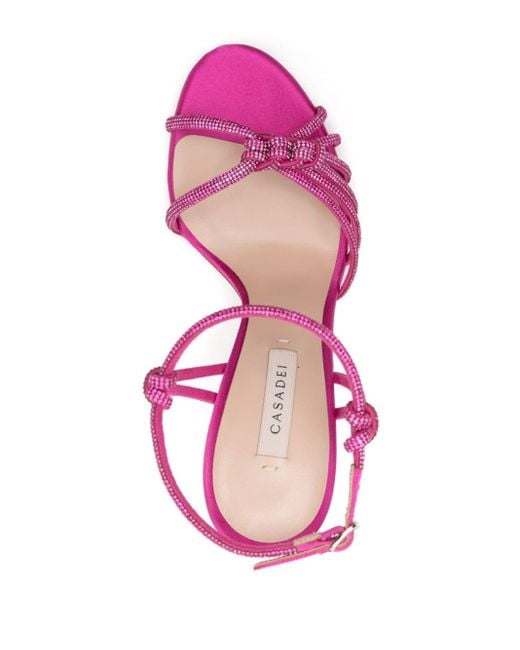 Casadei Pink Blade C+c 120mm Sandals