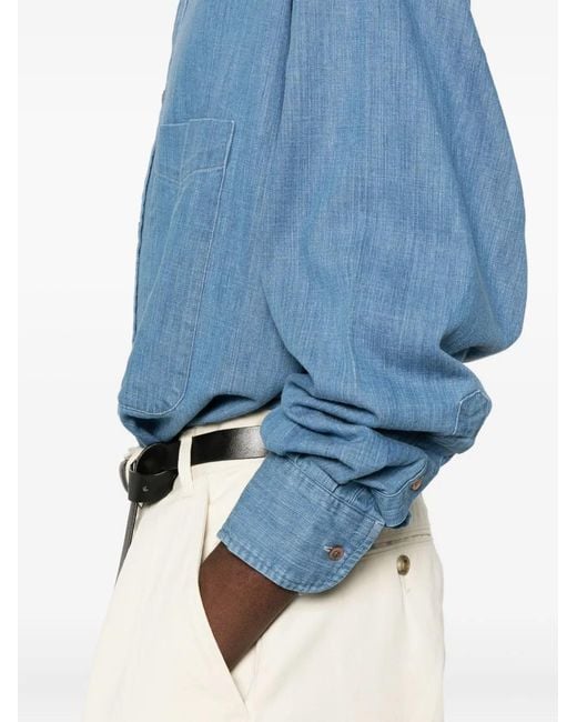 Studio Nicholson Blue X Beams Plus Oxford Shirt for men
