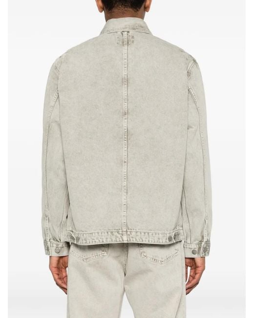 Carhartt White Button Cotton Jacket for men