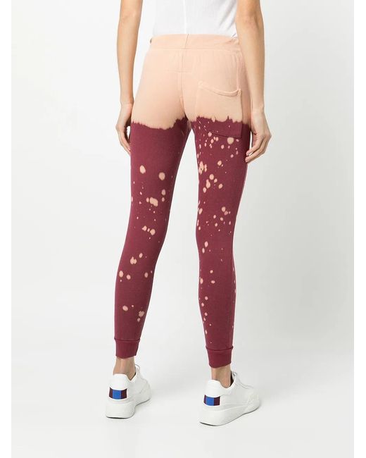 LA DETRESSE Red Slim Fit Track Pants