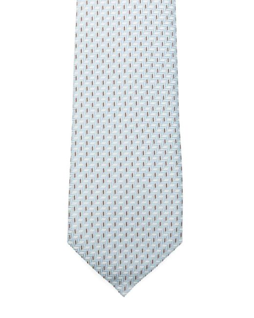 Giorgio Armani White Patterned Tie for men