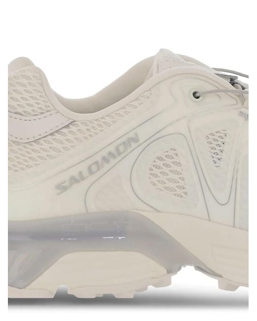 Salomon White Vanilla Round-Toe Sneakers