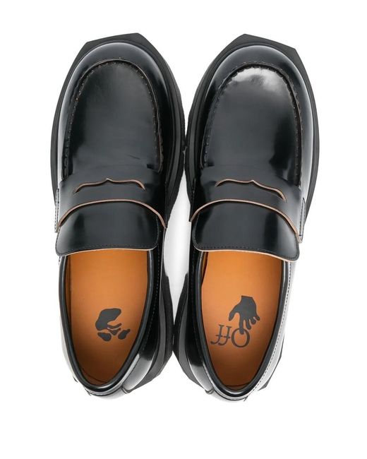 Off-White c/o Virgil Abloh Black Off- Loafers Soft Leather for men