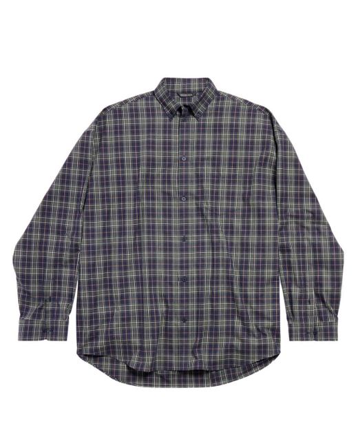 Balenciaga flannel mens sale