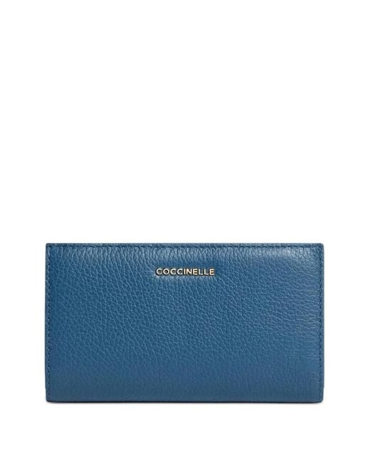 Coccinelle Blue Logo-Appliqué Wallet