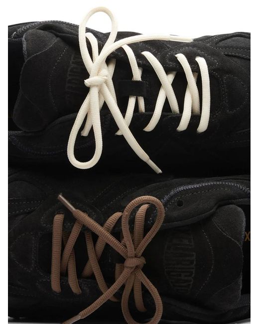 Axel Arigato Black Slow Runner Suede Panelled Sneakers for men