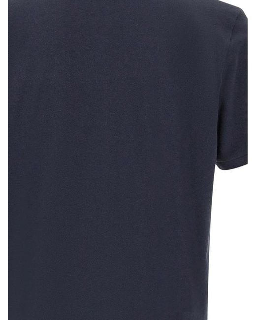 Dekker Blue Short-Sleeve Logo Polo Shirt for men