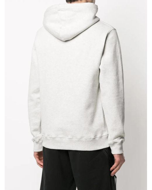 Etudes Studio Gray Logo-Print Hoodie for men