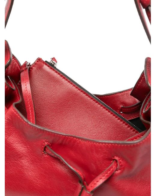 Isabel Marant Red Drawstring Shoulder Bag