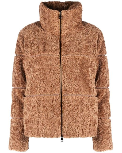 Moncler Brown Segura Sherpa-fleece Jacket