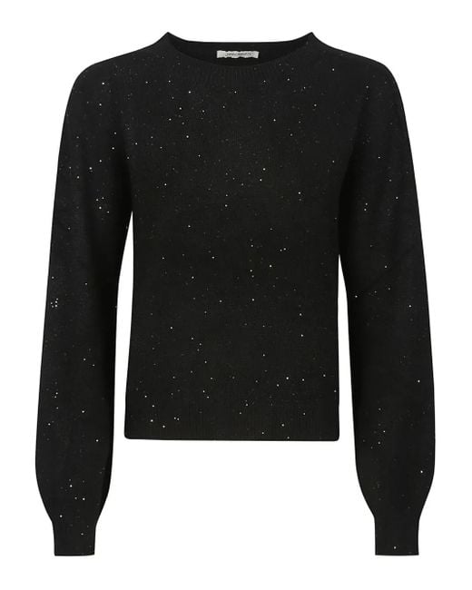 hinnominate Black Sequin-Embellished Sweater