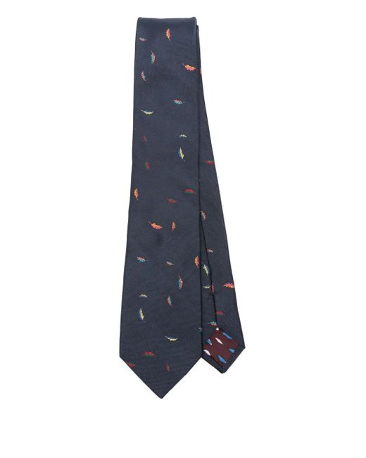 Paul Smith Blue Tie Leaf for men