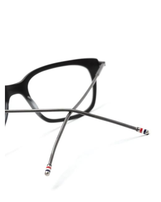 Thom Browne Gray Square-Frame Glasses
