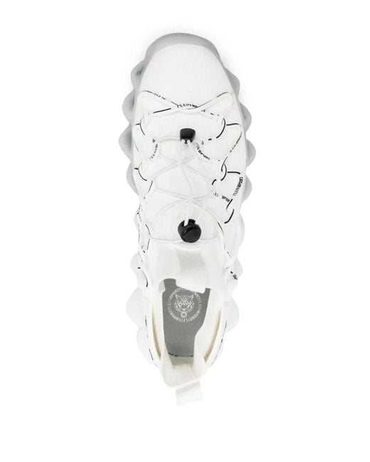 Philipp Plein White The Bubble Gen.X.02 Tiger Sneakers
