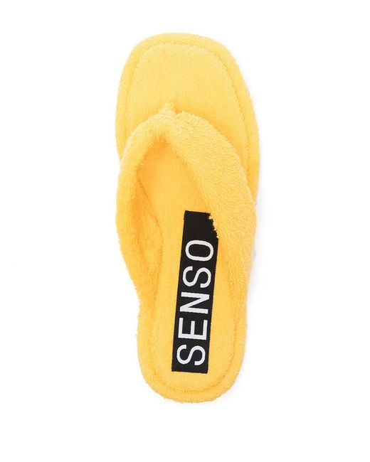 Senso Yellow Izzy Terrycloth Sandals