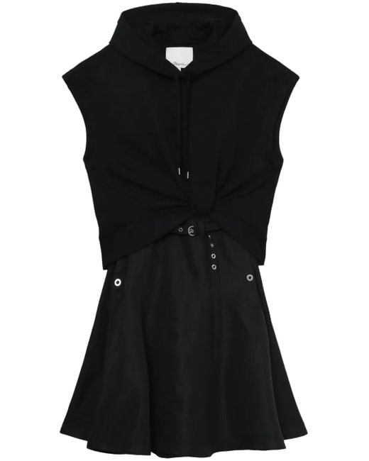 3.1 Phillip Lim Jurk Met Capuchon in het Black