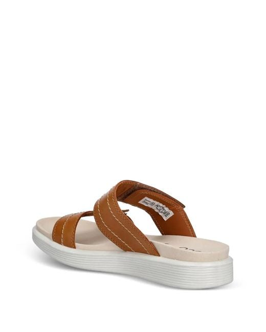 Ecco Multicolor Claquettes Soft Sandal À Attache Scratch