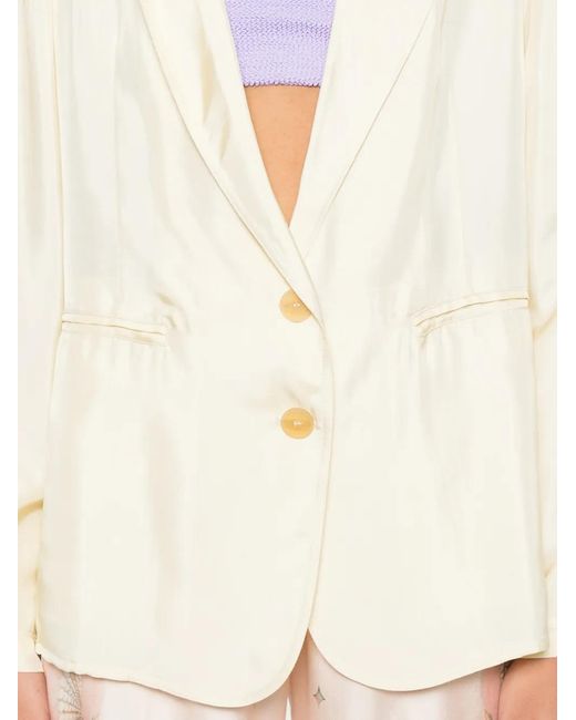 Forte_forte Natural Buttoned Blazer