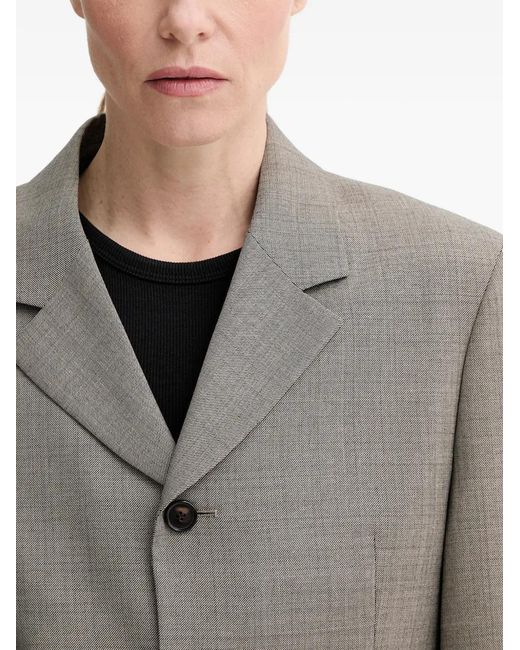 Filippa K Gray Buttoned Blazer