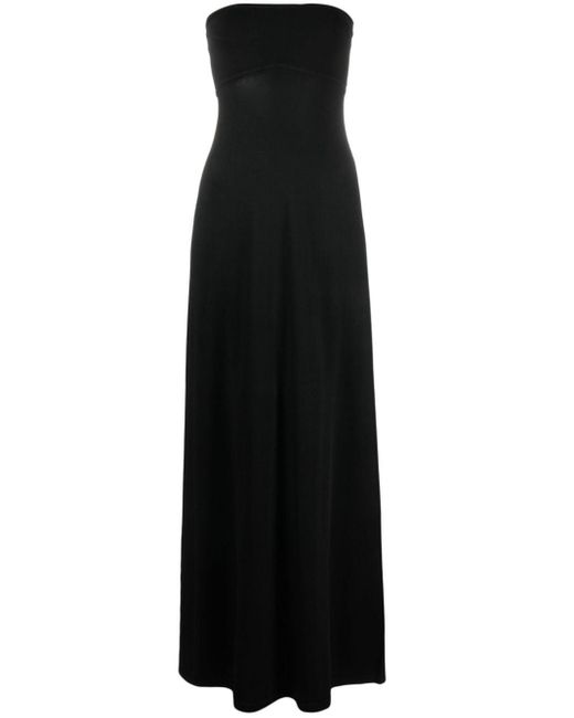 FRAME Black Tube Knit Maxi Dress