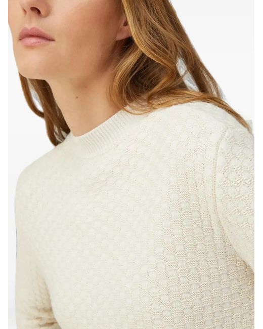 RETORI White Jacquard Damier Sweater