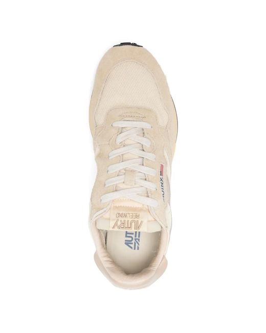 Autry White Suede Net Sneakers for men