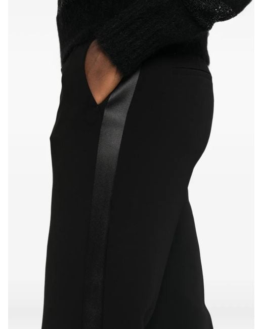 Max Mara Black Concealed-Fastening Trousers