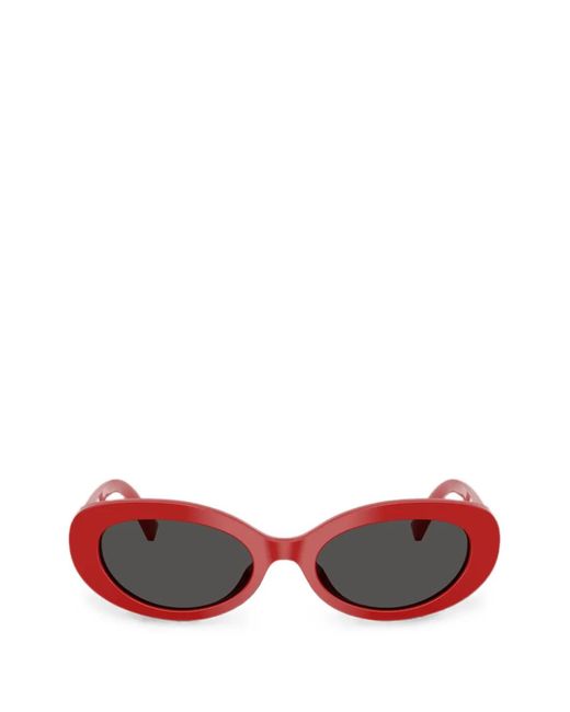 Dolce & Gabbana Red Devotion Oval-Frame Sunglasses