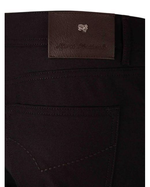 Marco Pescarolo Black Nerano Logo-Plaque Slim-Fit Jeans for men
