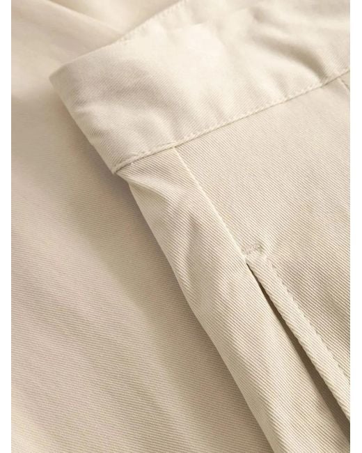 Gabba White Pleated-Detail Trousers for men
