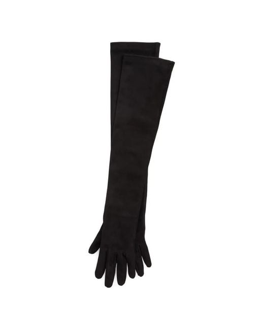 Ralph Lauren Black Suede Gloves