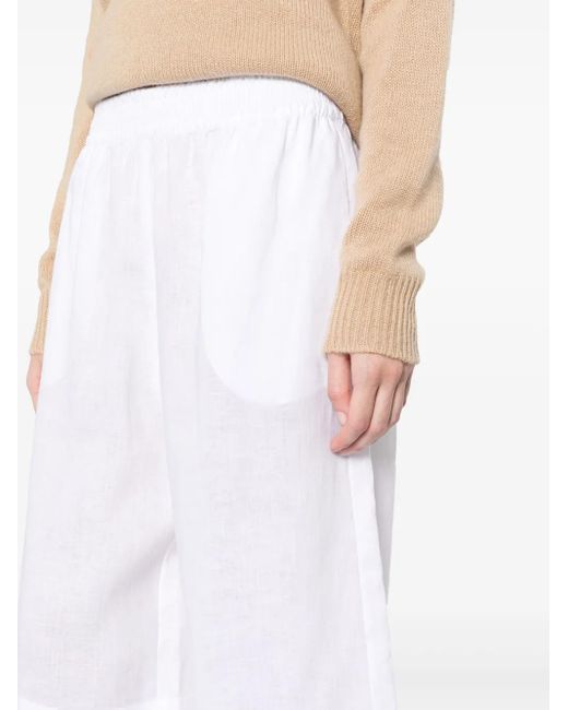 Fabiana Filippi White Linen Shorts