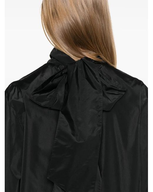 Fabiana Filippi Black Taffeta Blouse