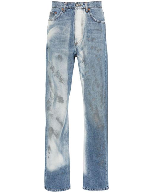 Jeans Unregular Officina effetto vissuto di Magliano in Blue da Uomo