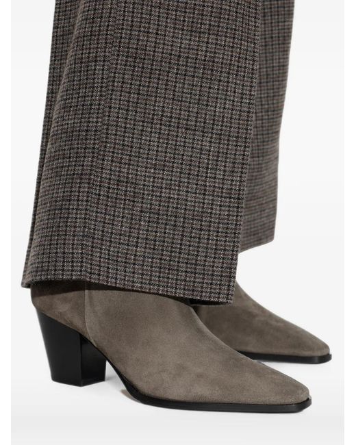 Aeyde Gray Hedvig Suede Ankle Boots