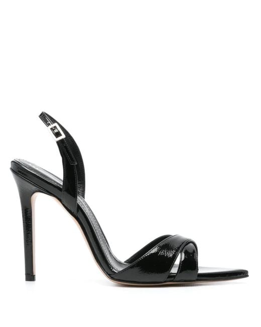 Ginissima Black 110Mm Leather Sandals