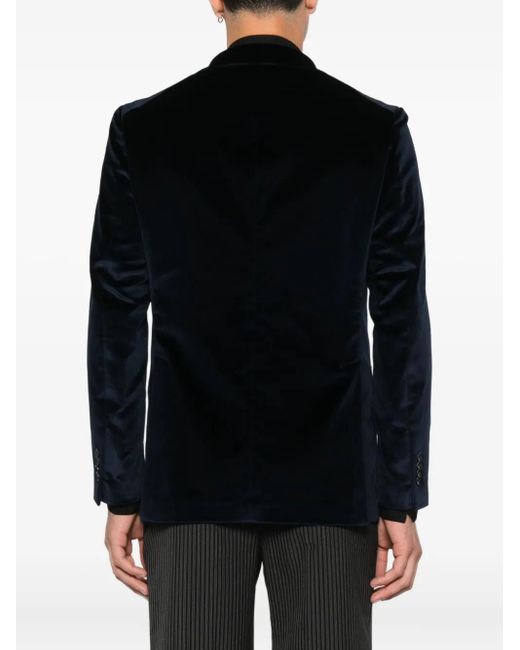 Tagliatore Black Velvet Blazer for men